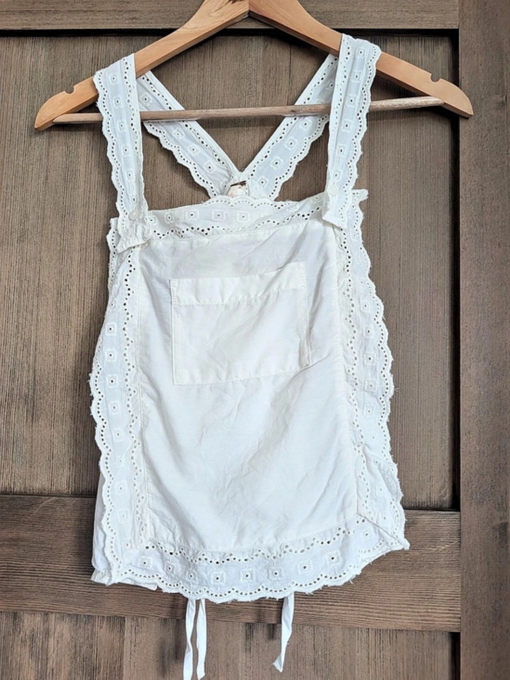 Free People Carina Apron Tank White Small
